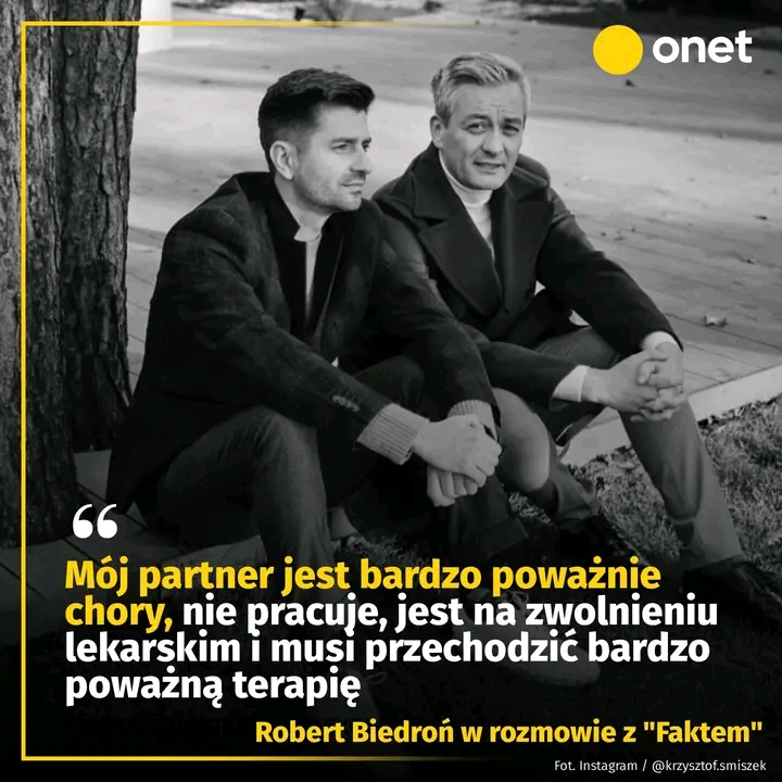 Są 23 lata razem, dziś walczą o zdrowie. Robert Biedroń ujawnia